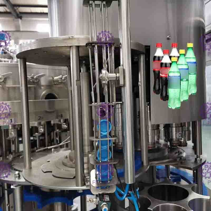 Vetro di plastica 3 dell'ANIMALE DOMESTICO in 1 macchina/attrezzatura/linea/impianto/sistema Monobloc di imbottigliamento del vino dell'acqua della bevanda della bevanda del gas