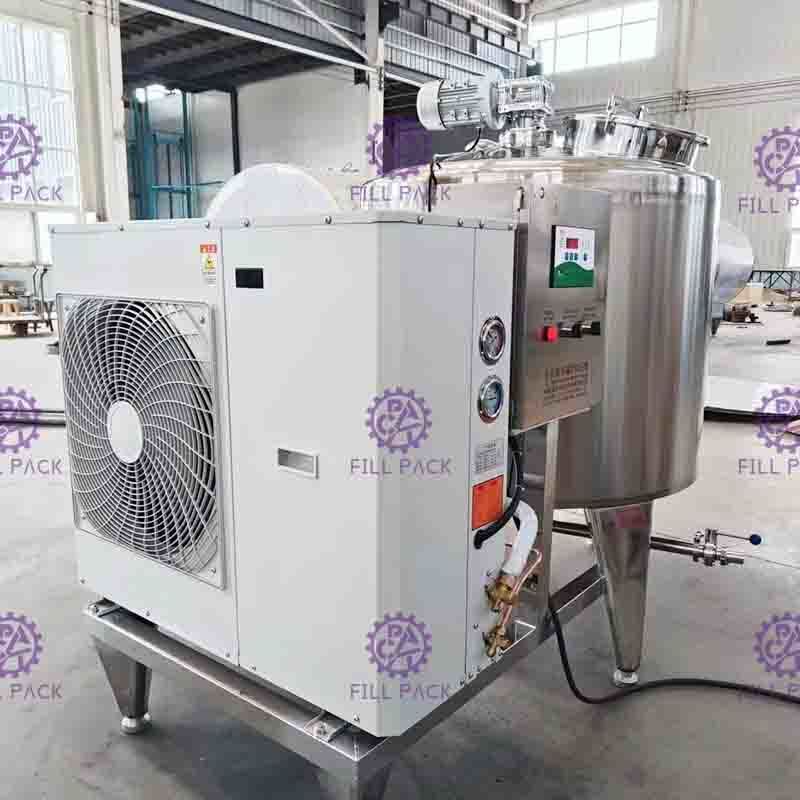 tipo orizzontale di raffreddamento diretto del serbatoio del rivestimento del sistema SUS304 del frigorifero del latte fresco 6000L