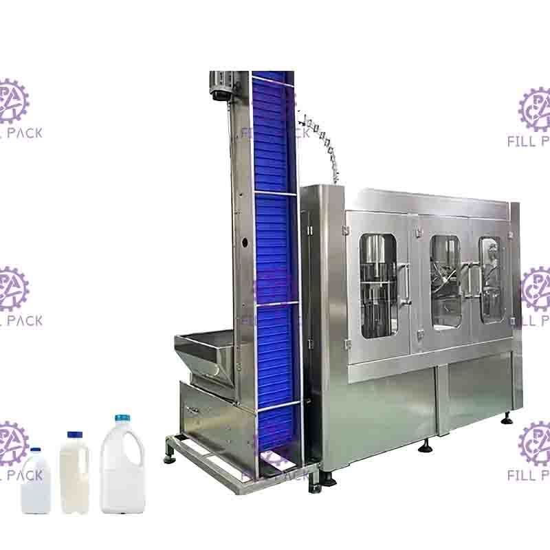 Macchina di rifornimento del latte della totalità 3 in-1washing-filing-capping della bottiglia del monoblock 6000BPH/dispositivo automatici