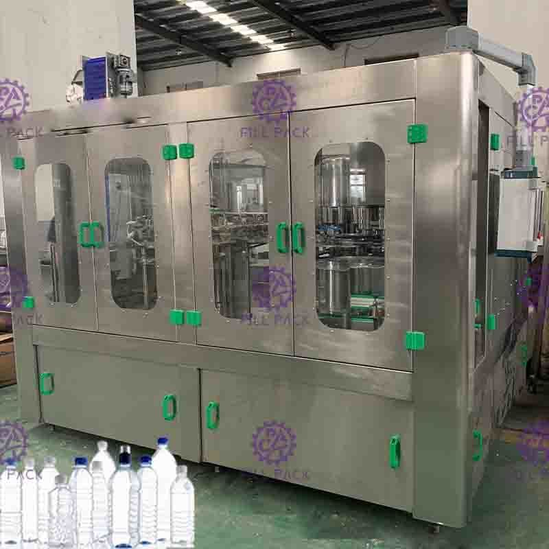 Macchina di rifornimento ad alta velocità dell'acqua minerale, macchina automatica di Monoblock di 18 teste
