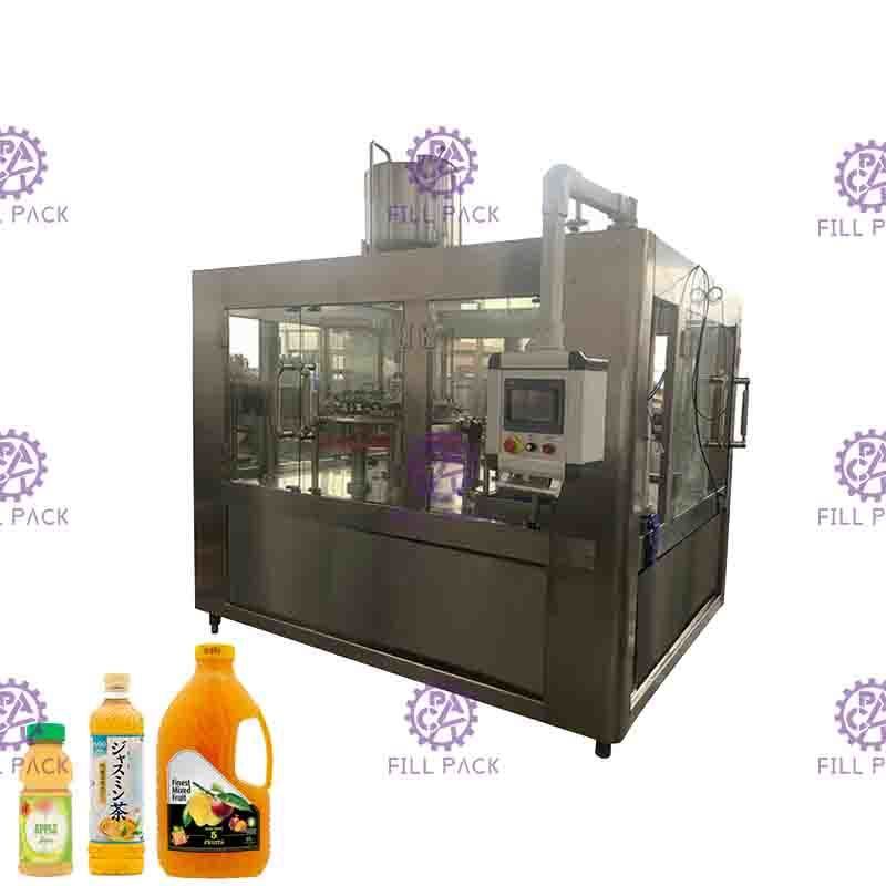 Attrezzatura arancio di Juice Filling And Capping Machine di riempimento a caldo di 5000BPH Monoblock della macchina della frutta di plastica automatica della bottiglia