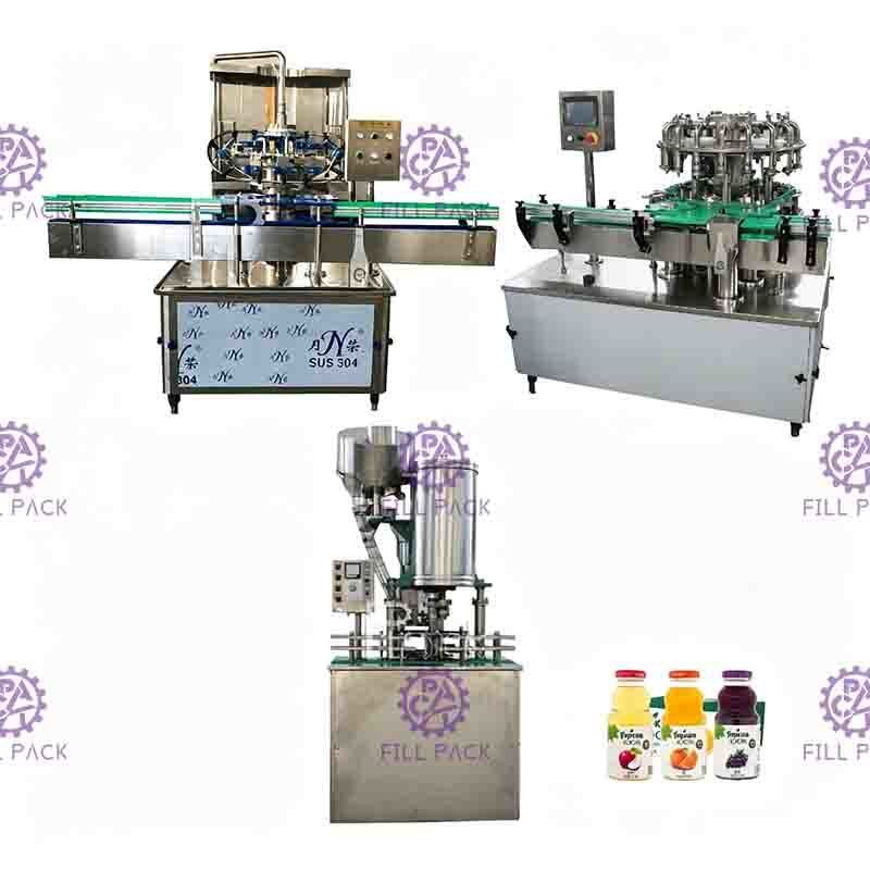 Linea di coperchiamento di riempimento della frutta della bottiglia di vetro 0-2L di lavaggio automatico di Juice Beverage Hot Filling Machine